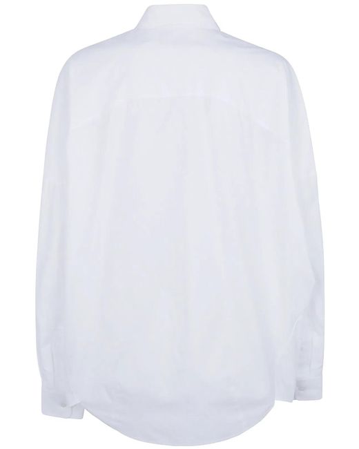 Dries Van Noten Blue "Casia" Embroidered Shirt