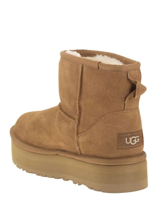 Ugg Brown Classic Mini Platform