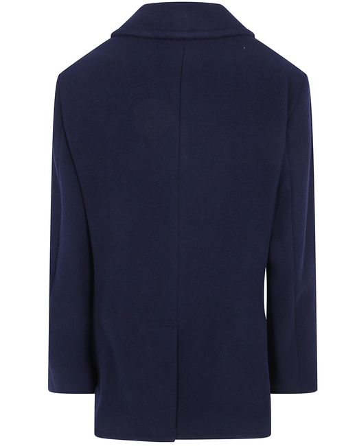 Polo Ralph Lauren Blue Polo Peacoat Single Breasted Coat for men