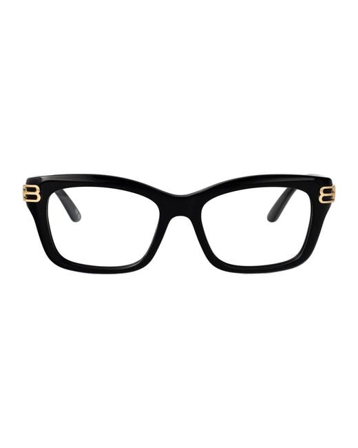 Balenciaga Black Transparent Acetate Glasses