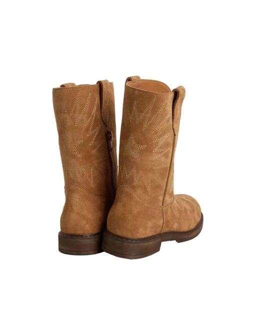 Golden Goose Deluxe Brand Brown "Wish Star Biker" Boots