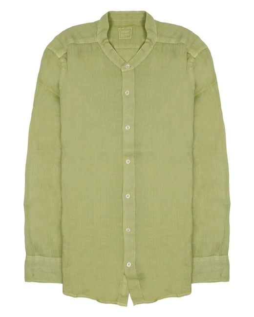 120% Lino Green Camicia for men