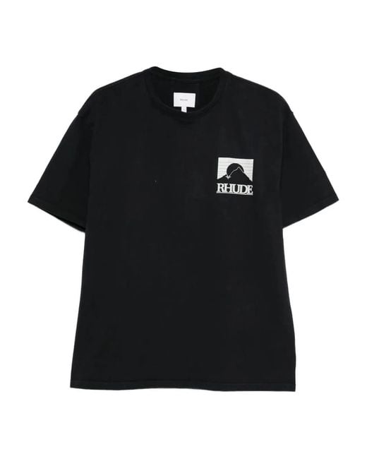 Rhude Black Moonlight Pack Tee for men