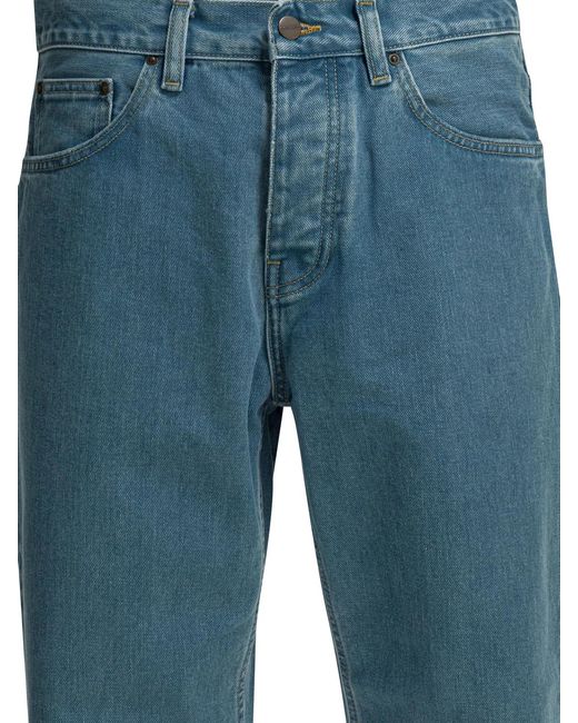 Carhartt Blue Organic Cotton Jeans for men
