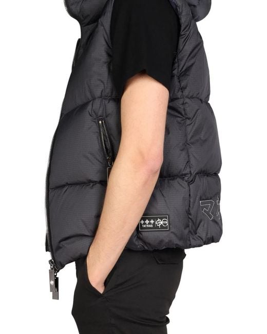 Tatras Black Hooded Vest for men