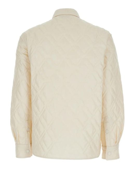 Moncler White Jacket With A Quilted Design