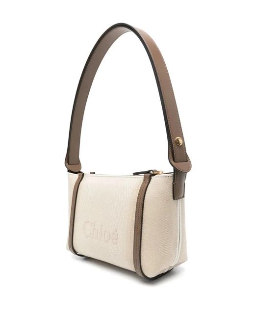 Chloé Natural Shoulder Bags