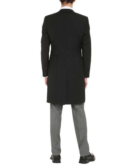 Canali Black Wool Tailored Jacket for men