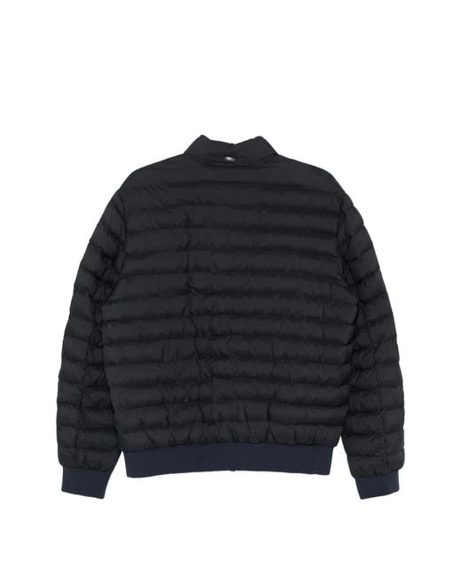 Herno Black Pocket Quilted Jacket for men