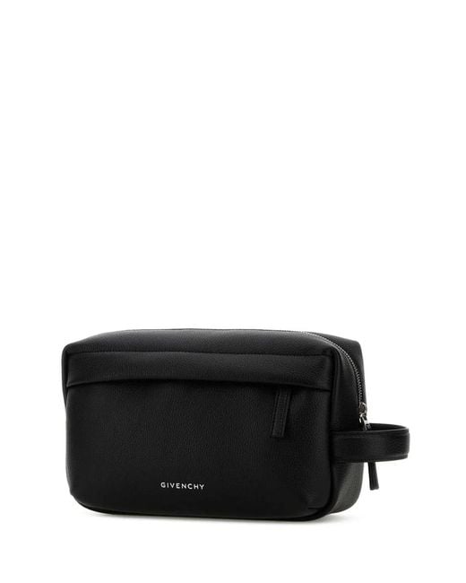 Givenchy Black Essential Toilet Pouch for men