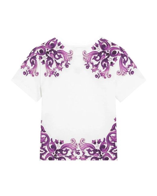 Dolce & Gabbana Pink Dolce & Gabbana "Baroque" T-Shirt