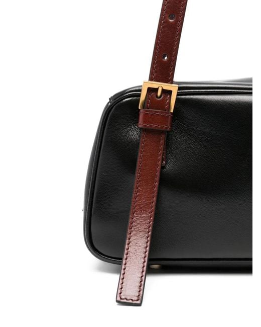 Versace Black Mini Shoulder Bag With Medusa Appliqué