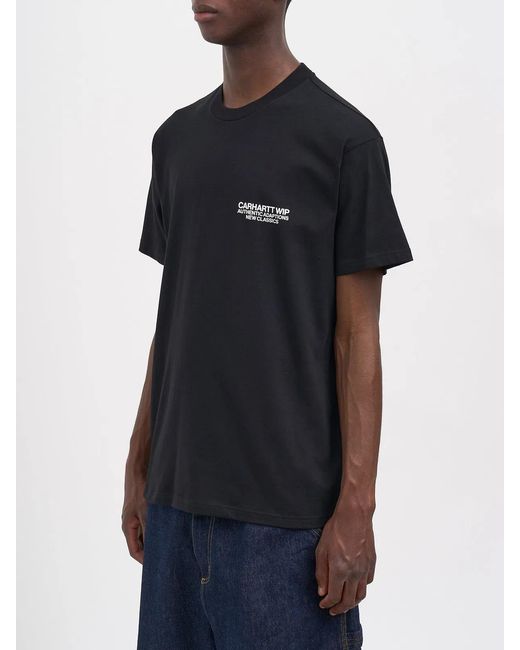 Carhartt Black T-Shirt S/S Sean Hamilton 03 for men