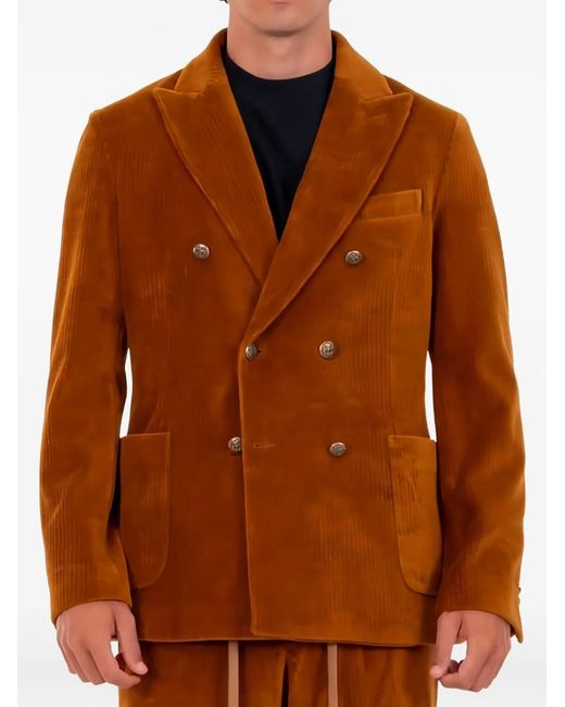 Circolo 1901 Brown Cotton Polyester Jacket for men