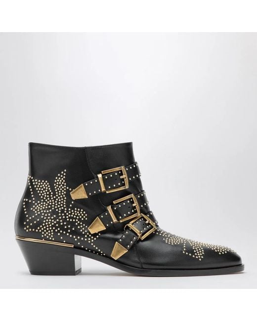 Chloé Black Susanna Ankle Boots