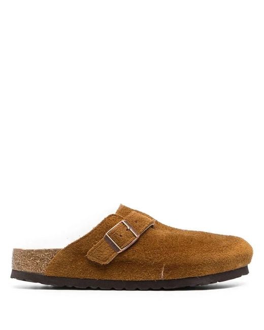Birkenstock Brown Boston Shearling Sandals