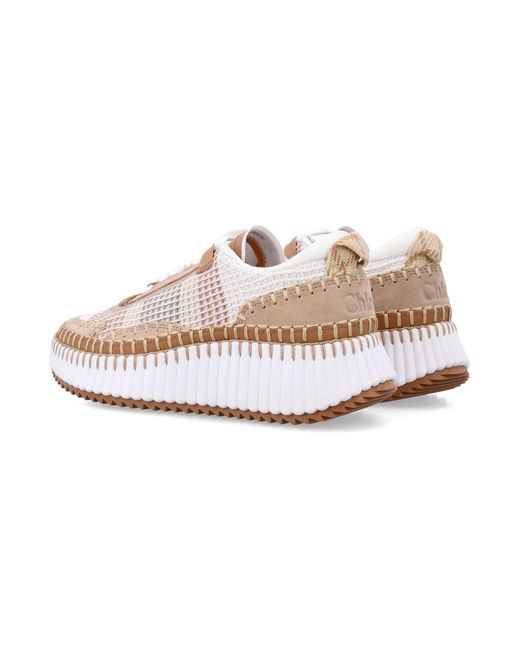 Chloé Pink Nama Sneakers