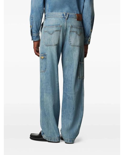 Versace Blue Carpenter Jeans for men
