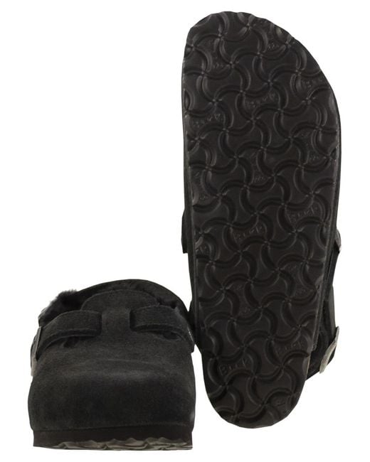 Birkenstock Black Tokio Shearling
