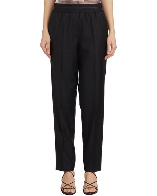 Helmut Lang Black Tapered Wool Trousers