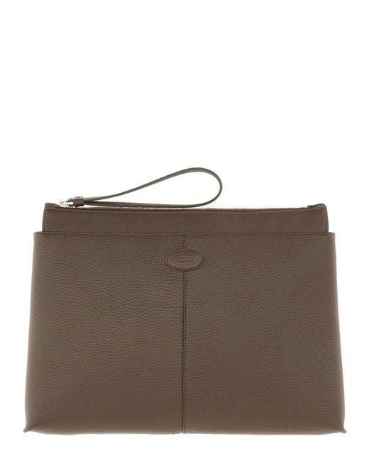 Tod's Brown Medium Document Holder for men