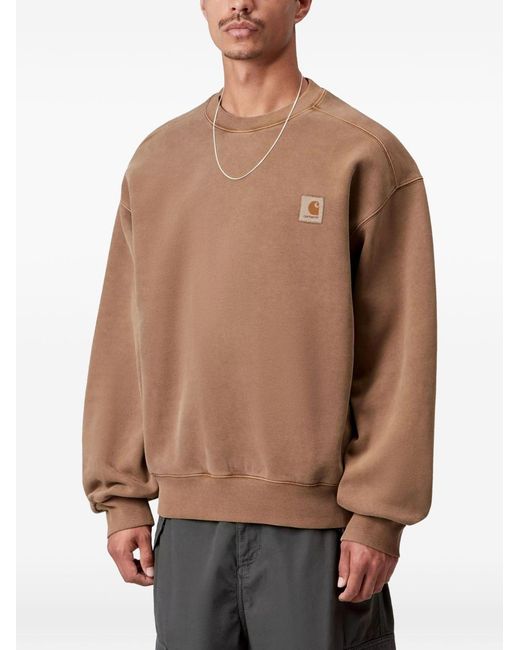 Carhartt Natural Logo Cotton Sweatshirt for men