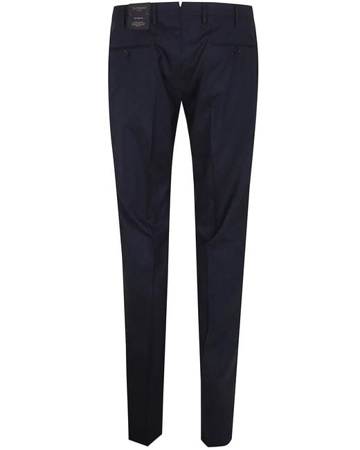 Incotex Blue Classic Chino Trousers for men