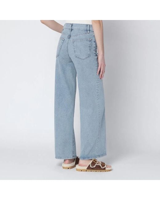 FRAME Blue Le Slim Palazzo Jeans