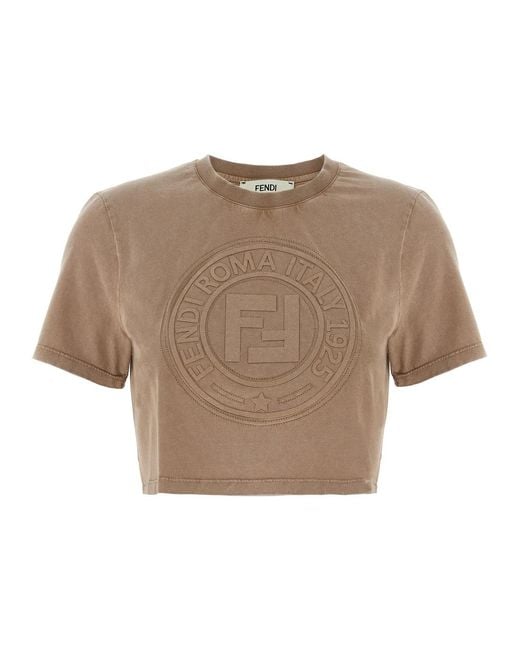 Fendi Natural 3D Roma' T-Shirt