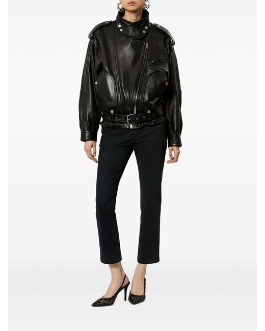 Isabel Marant Black Farza Leather Jacket