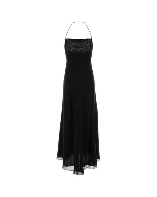 The Row Black Crepe Javier Dress