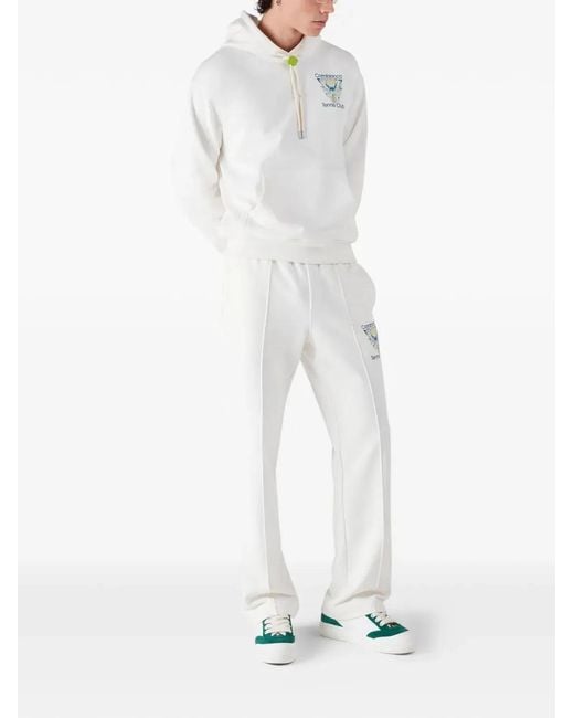Casablanca White Sweatshirt Loopback for men