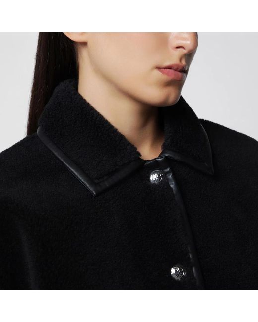 Anine Bing Black Shearlingeffect Jacket