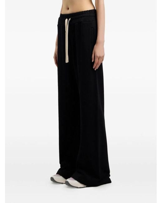 Palm Angels Black Cotton Trousers
