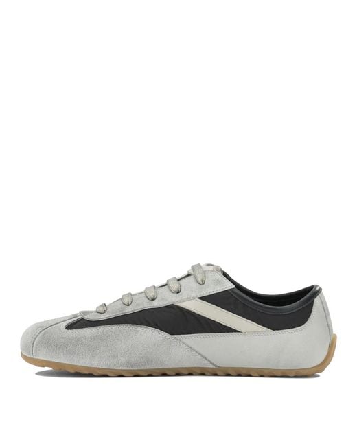 McQueen Gray Polyester Polyurethane Rubber Sneakers Slip-On for men