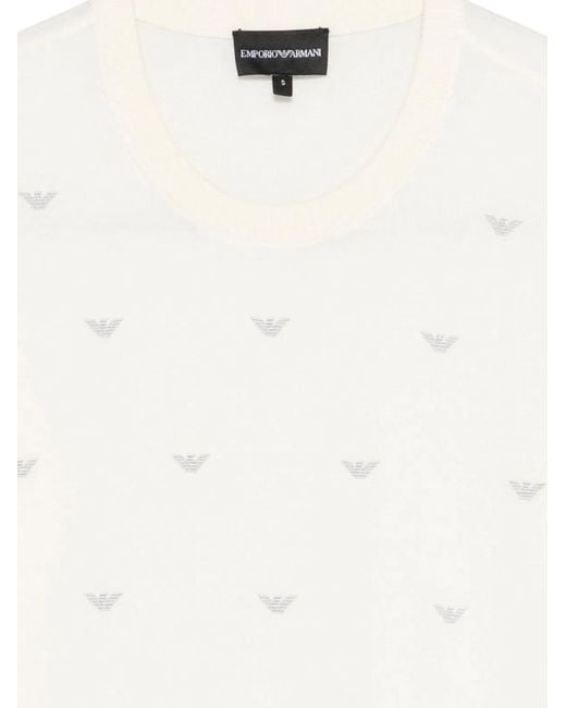 Emporio Armani White Cotton Top