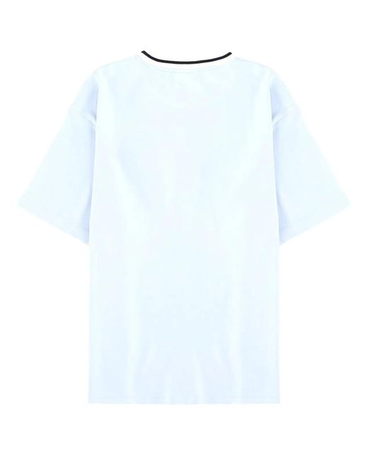 Drole de Monsieur Blue Cotton T-Shirt for men