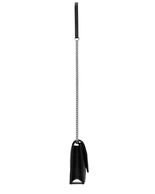 Saint Laurent White Cassandre Envelope Chain Wallet