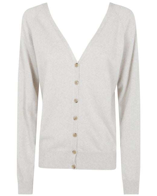 Lisa Yang White "Jiani" Cardigan