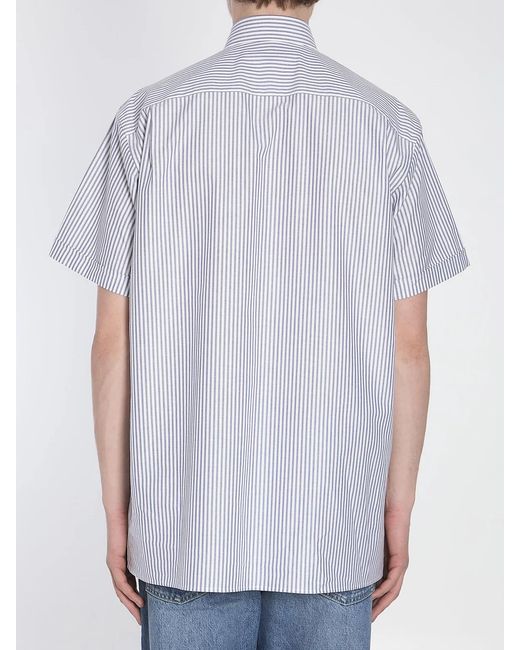 Valentino Garavani White Striped Shirt for men