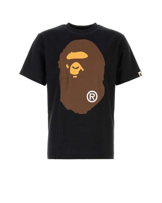 A Bathing Ape Black Big Ape Head Tee M for men