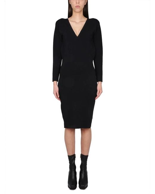 Stella McCartney Black V-Neck Dress