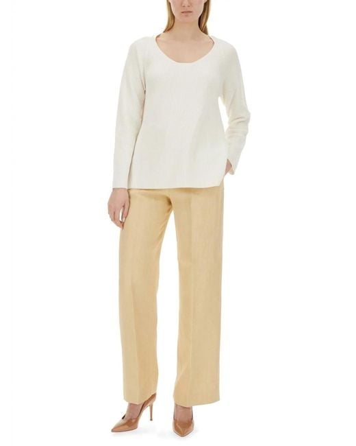 Fabiana Filippi White V-Neck Sweater