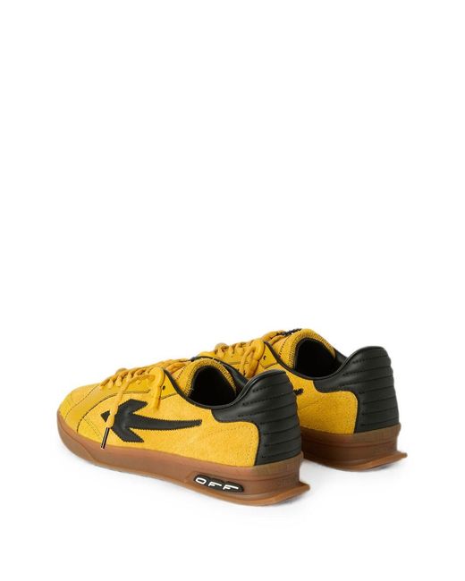Off-White c/o Virgil Abloh Yellow Leather Synthetic Sneakers for men