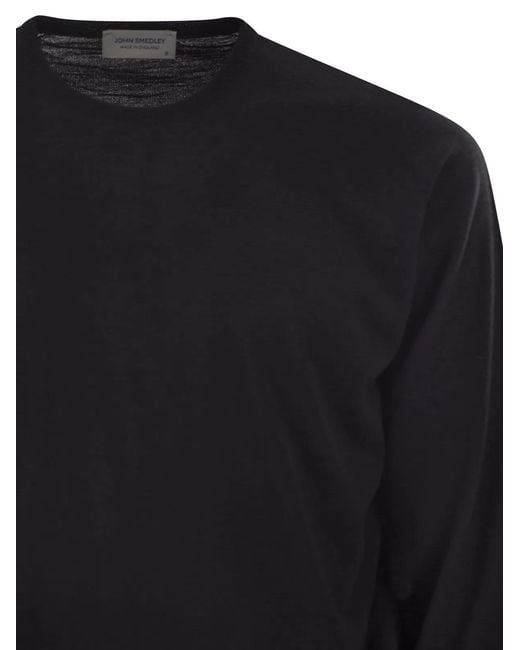 John Smedley Black Lundy for men