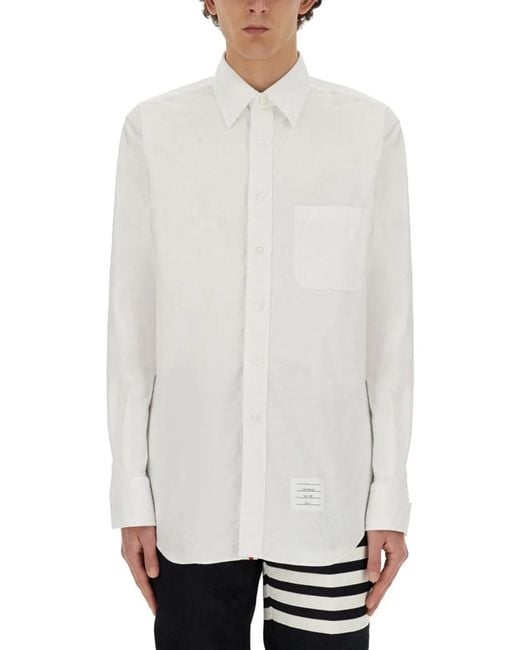 Thom Browne White Cotton Shirt for men