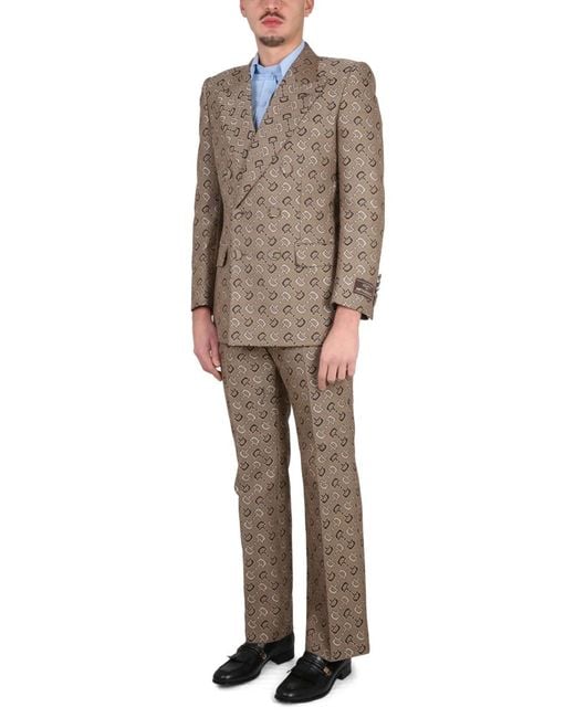 Gucci Natural Maxi Clamp Pattern Cotton Jacket for men