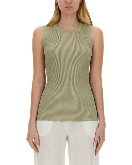 Fabiana Filippi Green Knitted Tops