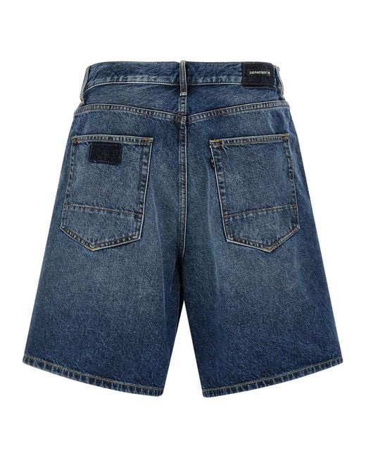 Department 5 Blue 'Singers' Bermuda Shorts for men