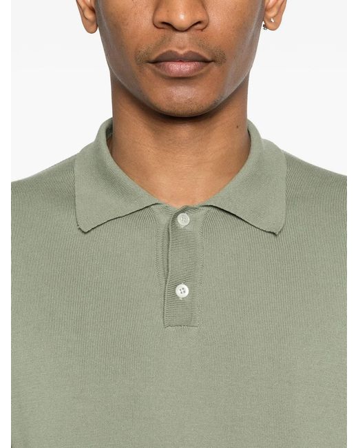 Woolrich Green Knitted Polo for men